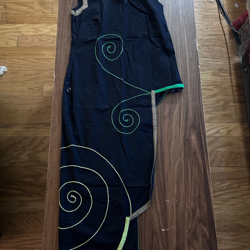 CyberDog Spiral Embroidered Maxi Dress – Size L